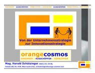 Vortragsfolien - Orange Cosmos