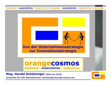 Vortragsfolien - Orange Cosmos