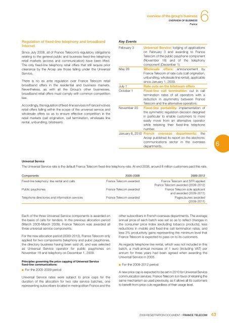 registration document France Telecom 2009 - Orange.com