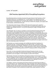 Olaf Swantee Appointed CEO of Everything Everywhere - Orange.com