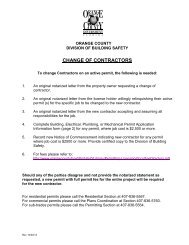 change Contractors - Permits & Licenses