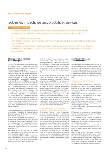 le rapport RSE 2011 - Orange.com