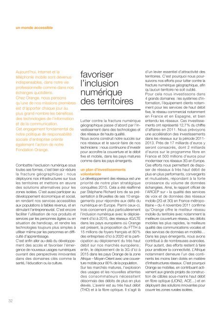 le rapport RSE 2011 - Orange.com