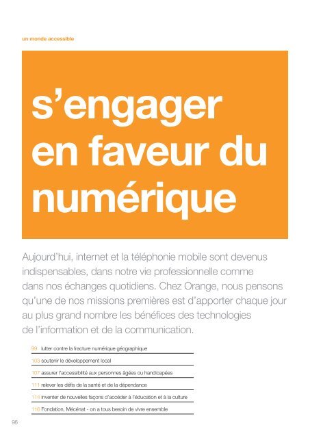 le rapport RSE 2011 - Orange.com