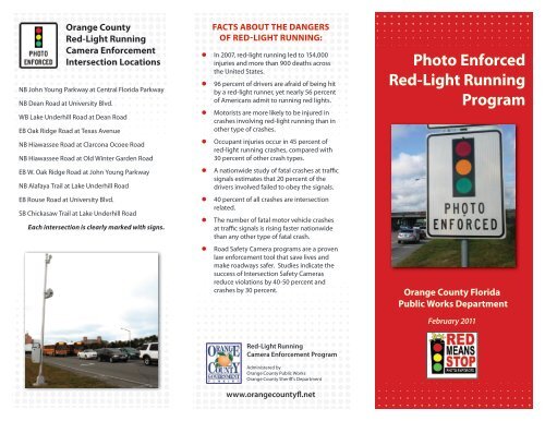 Red Righ Program Photo Enforced Red-Light Running Program