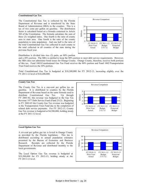 FY 2013 Proposed Budget Book - Home | Orange County Gov FL