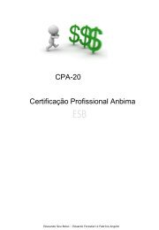 ORIENTAÇÃO DE ESTUDO da Certificação de Gestores ANBIMA (CGA)