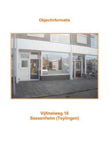 Vijfmeiweg 16 Sassenheim (Teylingen)