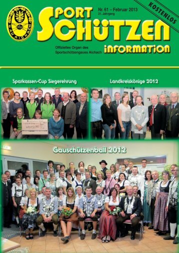 Sportschützen-Heft/Gau Aichach Nr. 61 - Februar 2013