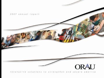 2007 ORAU Annual Report - Oak Ridge Associated Universities