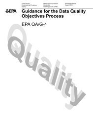 Guidance for the Data Quality Objectives Process