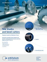 Saw blades and bevel cutters - Orbitalum USA