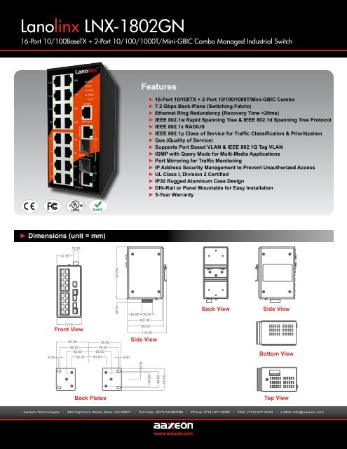 Lanolinx LNX-1802GN - Orbit Micro