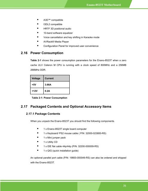 Enano-8523T User Manual - iEi