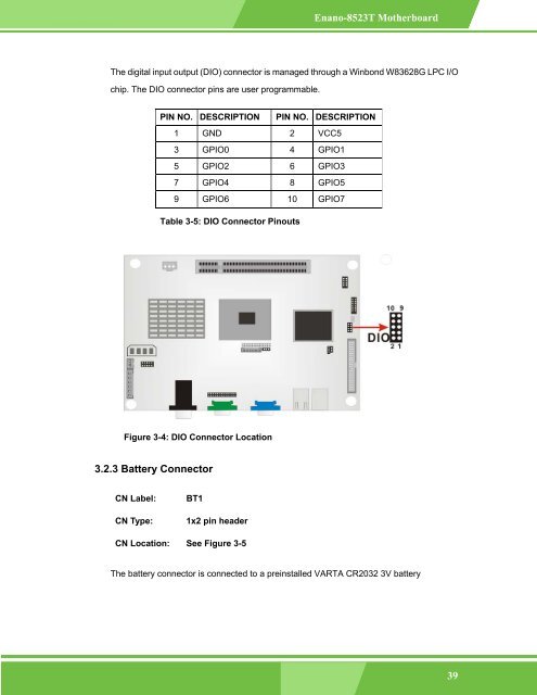 Enano-8523T User Manual - iEi
