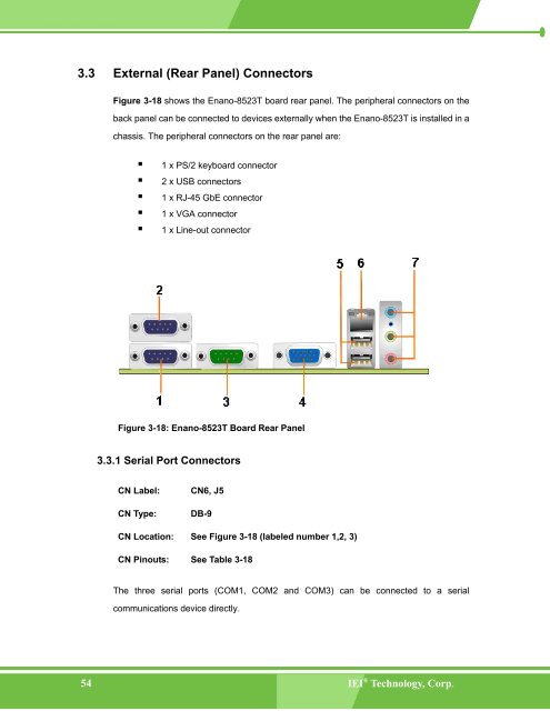 Enano-8523T User Manual - iEi