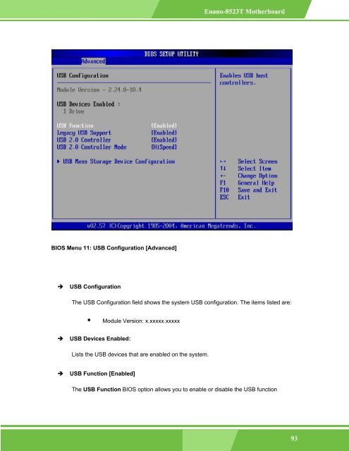 Enano-8523T User Manual - iEi