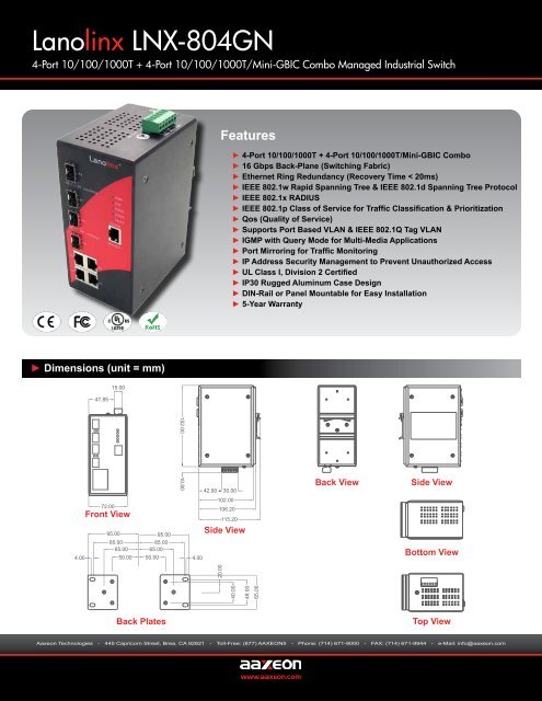 Lanolinx LNX-804GN - Orbit Micro