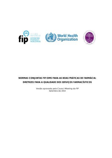 Normas FIP/OMS para as Boas PrÃ¡ticas de FarmÃ¡cia - Ordem dos ...
