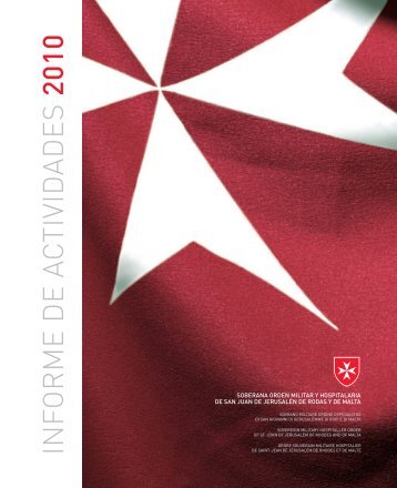 Informe de Actividades 2010 - Ordine di Malta