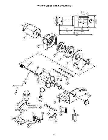 Winch Assembly Drawing(3000 lbs) - OrderTree.com