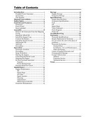 Table of Contents - OrderTree.com