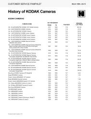 History of KODAK Cameras