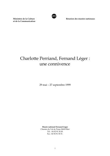 Charlotte Perriand, Fernand Léger - Ordiecole.com