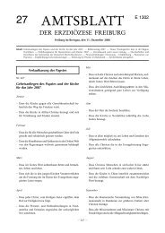 Amtsblatt Nr. 27 - ErzbischÃ¶fliches Ordinariat Freiburg