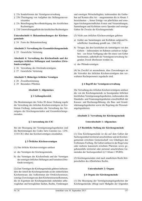 AMTSBLATT - Erzbischöfliches Ordinariat Freiburg