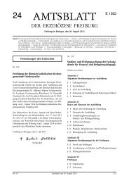 Amtsblatt Nr. 24 - Erzbischöfliches Ordinariat Freiburg