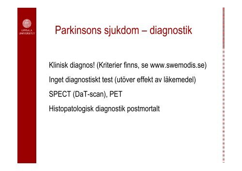 Mobus Parkinson, nÃ¥gon ny medicin pÃ¥ gÃ¥ng?