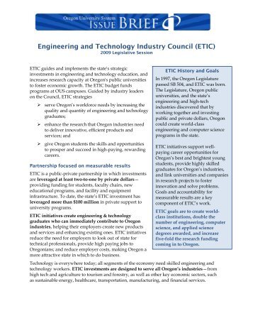 Engineering and Technology Industry Council (ETIC)