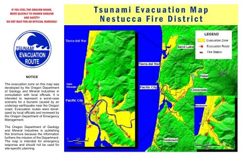 Nestucca, Oregon Tsunami Evacuation Map - Oregon Department of ...