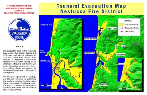 Brookings oregon tsunami evacuation map