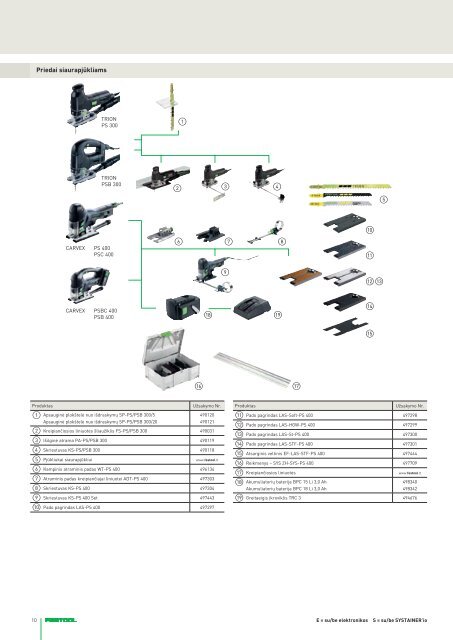 Festool katalogas "Programos apžvalga 2012 Pavasaris"