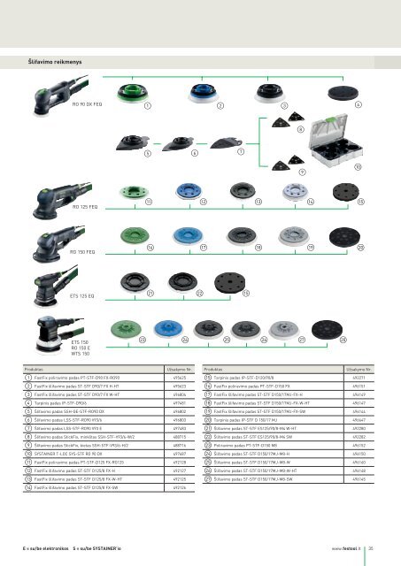 Festool katalogas "Programos apžvalga 2012 Pavasaris"