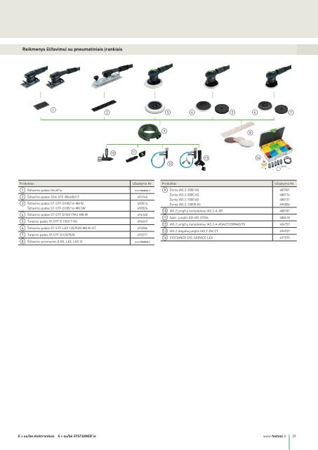 Festool katalogas "Programos apžvalga 2012 Pavasaris"