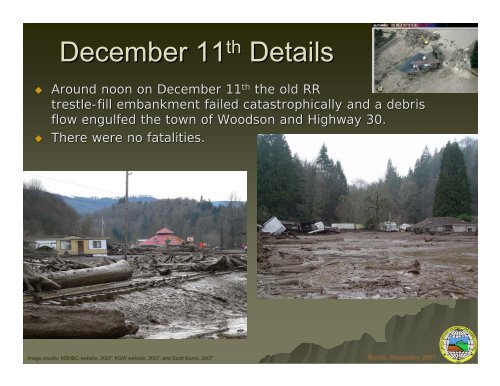 Woodson Debris Flow - Oregon Department of Geology and Mineral ...