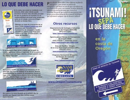 Tsunami Oregon Department Of Geology And Mineral Industries