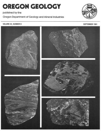 Ore Bin / Oregon Geology magazine / journal - Oregon Department ...