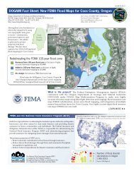 DOGAMI Fact Sheet: New FEMA Flood Maps for Coos County, Oregon