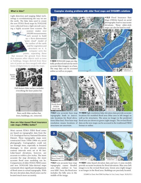 DOGAMI Fact Sheet: New FEMA Flood Maps for Coos County, Oregon