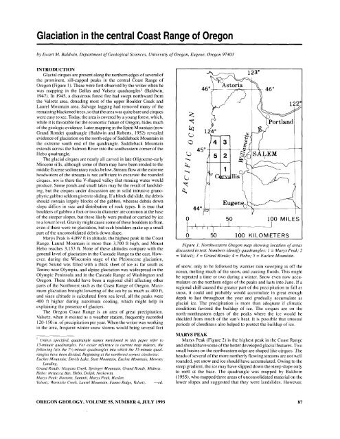 July 1993 - Oregon Department of Geology and Mineral Industries