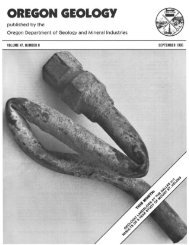 Ore Bin / Oregon Geology magazine / journal - Oregon Department ...