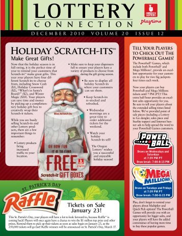 Holiday Scratch-itsSM Make Great Gifts! - Oregon Lottery