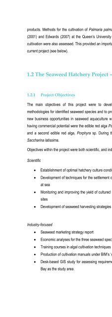 Cultivating Palmaria palmata - Bord Iascaigh Mhara