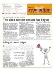 oregon publisher - Oregon Newspaper Publishers Association