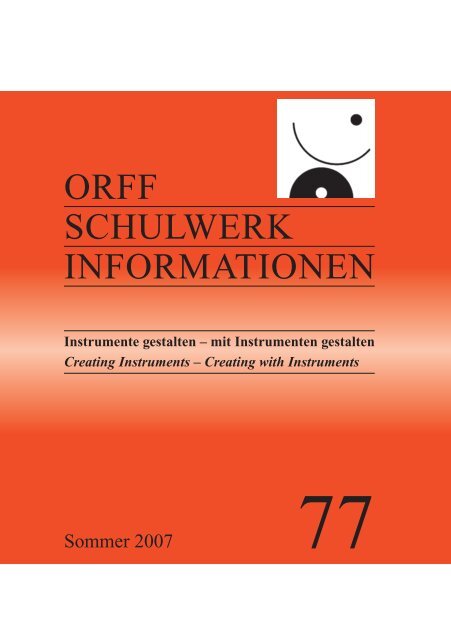 ORFF SCHULWERK INFORMATIONEN - Orff Schulwerk Forum Salzburg