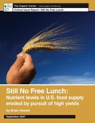 Still No Free Lunch.indd - The Organic Center